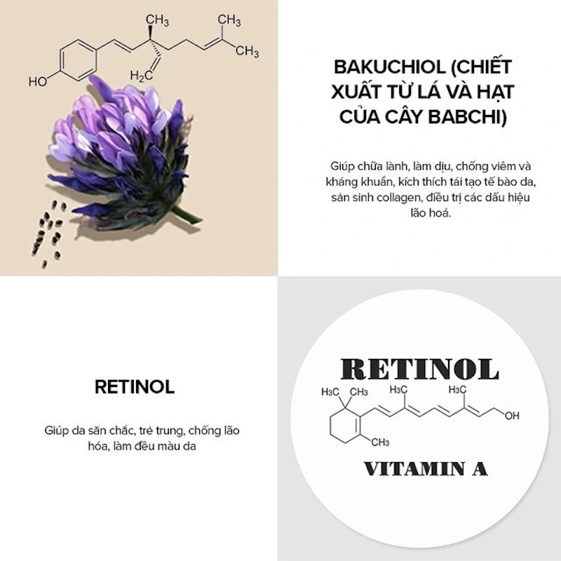 bakuchiol va retinol
