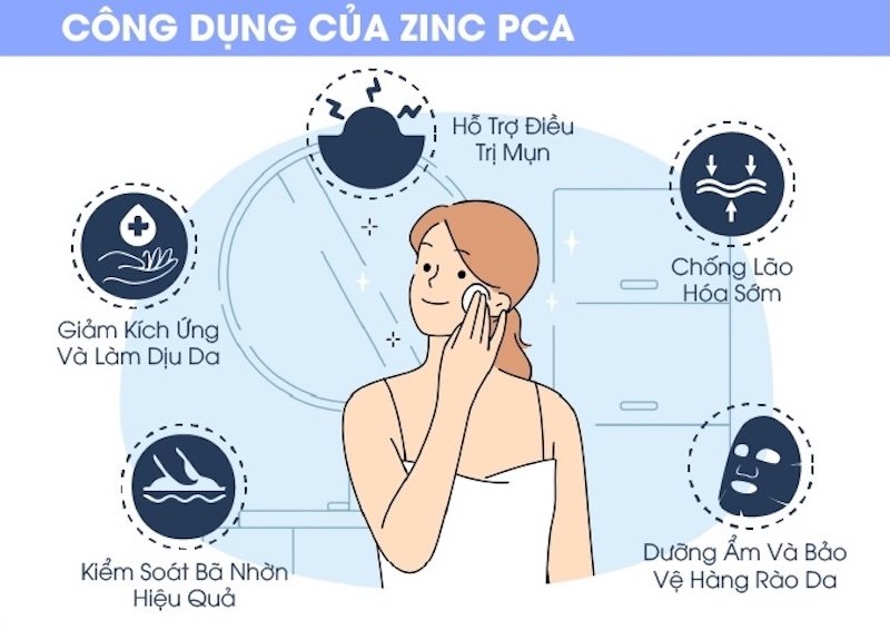 Zinc PCA trong kem duong am