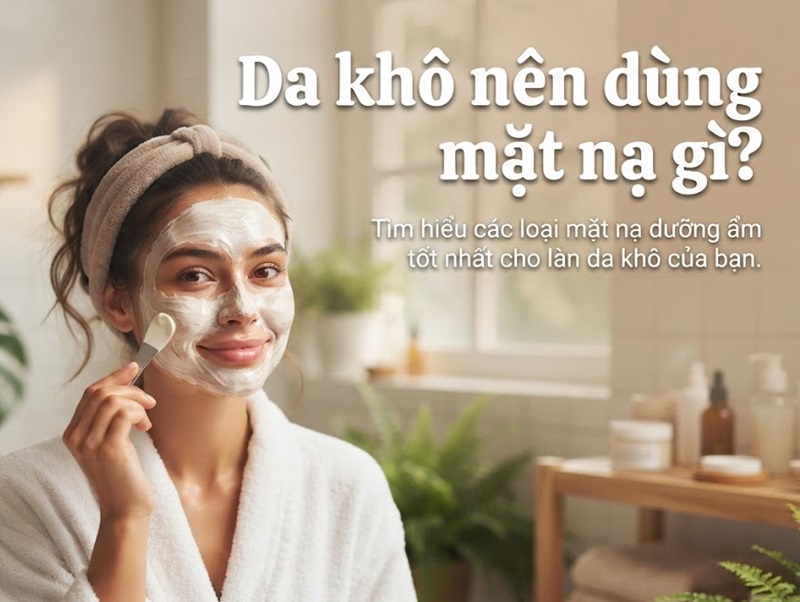 Da khô nên dùng mặt nạ gì? Cách chọn mặt nạ giúp da mềm mịn, căng bóng